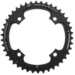 Stronglight CT2 42T 2x10 MTB lánctányér, külső, fekete, 120 mm, 4 kar, 10 sebességes, 5 mm vastag STRONGLIGHT Bicikli alkatrészek Kerékpár alkatrészek Kerékpár lánctányérok