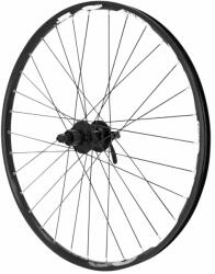 VELOX MTB kerék 26" tárcsafékes KARMA hátsó, fekete, peremes, SHIMANO M475 agy 6 furattal kazettához (SHIMANO-SRAM 10-9-8 sebesség), fekete küllők VELOX Bicikli alkatrészek Kerékpár alkatrészek Kerékpár ker