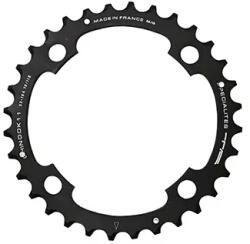 Specialites Ta CHINOOK lánctányér MTB-hez, 104 mm, 4 kar, tripla, 42T, külső, alumínium, fekete - Shimano/SRAM/Race Face/FSA 10-11 sebességhez SPECIALITES TA Bicikli alkatrészek Kerékpár alkatrészek Kerékpár lánctán