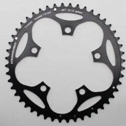 Stronglight Lánctányér országúti kerékpárhoz, 5 karos, 48T, 110 mm, külső, duralumínium, fekete (SHIMANO típus, 8-9 sebesség) STRONGLIGHT Bicikli alkatrészek Kerékpár alkatrészek Kerékpár lánctányérok