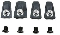 Specialites Ta lánctányér csavar szett, kompatibilis ULTEGRA 6800, fekete, X110 lánctányérhoz (4 db-os szett) SPECIALITES TA Bicikli alkatrészek Kerékpár alkatrészek Kerékpár lánctányérok