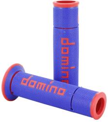 Domino ORIGINAL A450 markolat, kék-piros, nyitott végű (párban), közúti használatra Domino Bicikli alkatrészek Kerékpár alkatrészek Kerékpár kormányszalagok és markolatok