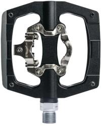 SWITCH Gravel/VTT pedál - automata vagy standard, CNC alumínium, fekete, 90 x 90 mm (Shimano SPD kompatibilis) (pár) SWITCH Bicikli alkatrészek Kerékpár alkatrészek Kerékpár pedálok