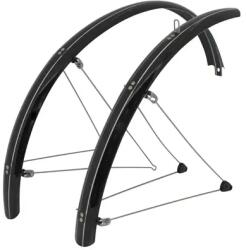 Stronglight COUNTRY 54mm 26'' MTB sárvédő készlet, fekete, rozsdamentes acél rögzítőpálcákkal STRONGLIGHT Bicikli alkatrészek Kerékpáros kiegészítők Kerékpár sárvédők