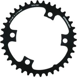 Stronglight 11 sebességes országúti lánctányér, 38T, Ø110, 4 karos, belső típus, ULTEGRA 6800, fekete, alumínium 7075 STRONGLIGHT Bicikli alkatrészek Kerékpár alkatrészek Kerékpár lánctányérok