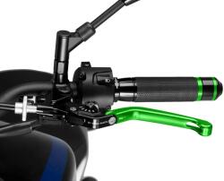 Puig 3.0 összecsukható kuplungkar zöld választóval, fekete színben Puig Erőátviteli alkatrészek Kuplungok és alkatrészeik Kuplungkarok