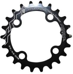 MICHE Lánckerék MTB-hez, tripla/dupla 22T ×64 "belső" fekete, 4 karos MICHE Bicikli alkatrészek Kerékpár alkatrészek Kerékpár lánctányérok