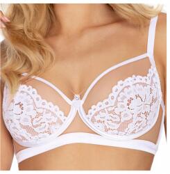 Róża Csipkés puha melltartó merevítőkkel, tüll torfi fehér 75B