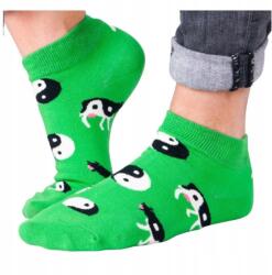 YOCLUB Gyermek Zokni Boka Zokni fiú zöld tehén mintás 27/30 (sks-0086U)
