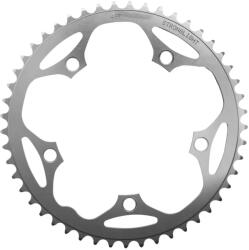 Stronglight 49T 5 karos lánckerék országúti kerékpárhoz, 130 mm, külső, duralumínium, ezüst (SHIMANO 8-9 sebesség típus) STRONGLIGHT Bicikli alkatrészek Kerékpár alkatrészek Kerékpár lánctányérok