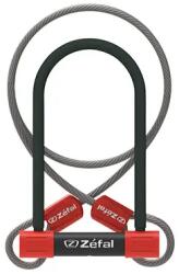 Zéfal K-TRAZ U13 U-lakat kerékpárhoz (kulcsos) 115x230 mm, Ø13 mm + 1, 2 m hosszabbító kábel tartóval - Silver biztonsági szint - 2 csillagos Fub minősítés ZEFAL Bicikli alkatrészek Kerékpáros kiegészítők B