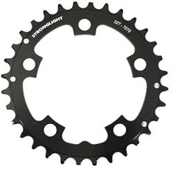 Stronglight lánctányér MTB-hez, 5 karos, tripla, 32T, Ø94, fekete, középső, alumínium 7075, 8-9 sebesség STRONGLIGHT Bicikli alkatrészek Kerékpár alkatrészek Kerékpár lánctányérok