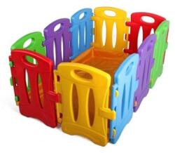 BJ PLASTIK Tarc de joaca pentru copii, modular, colorful nest, 130 x 85 x 60 cm, 10 piese, multicolor