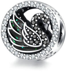 BeSpecial Talisman argint Lebada Neagra cu cristale (PST0208)
