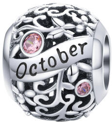 BeSpecial Talisman argint luna Octombrie cu zirconiu (PST0255)