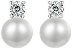 BeSpecial Cercei argint cu perle naturale si moissanite (EZT0703)