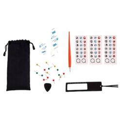 Procart Kit 27 accesorii harta razuibila a lumii, stickere, ace fixare, husa depozitare (584508)