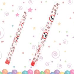 IDei Tun confetti La multi ani, aniversare 18 ani, forma buline, tun lungime 60 cm (BSM060477)