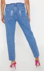 Prettylittlething Z4G304 Plt Egyenes Szárú Farmernadrág Festékfoltokkal XL