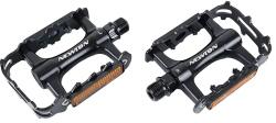 NEWTON MTB lapos pedál alumínium, fekete, csapágyas, 9/16" (pár) NEWTON Bicikli alkatrészek Kerékpár alkatrészek Kerékpár pedálok
