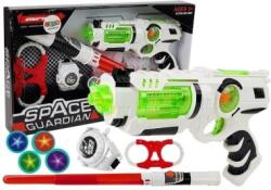 LEAN Toys Set de joaca sf pentru copii, pistol laser, sabie laser si accesorii gardianul galaxiei, leantoys, 7094 (73046)