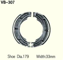 Wesrah VESRAH VB-307 fékpofa Wesrah Futómű és fék alkatrészek Fékpofák (dobfék)