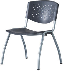 ProCart Scaun terasa, bucatarie, spatar si sezut PP, model perforat, inaltime 82 cm (FH37-BLACK)