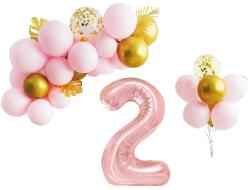 IDei Set 31 baloane, aranjament petrecere, Cifra 2, folie 70 cm (BSM063231)