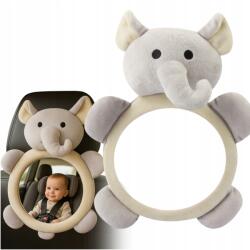 Korbi Visszapillantó Tükör Gyermek Megfigyelés Autó Biztonságos Tükör Elefánt (Korbi LUSTERKO DO OBSERWACJI DZIECKA SŁONIK)