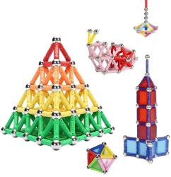 Procart Set constructie magnetic 3D, 138 piese, joc educativ varsta 6+, ProCart (506663) Jucarii de constructii magnetice