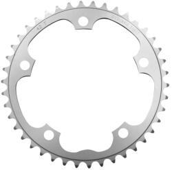 Stronglight lánctányér országúti kerékpárhoz, 5 kar, 42T, 130 mm, belső, duralumínium, ezüst (SHIMANO 8-9 sebességhez) STRONGLIGHT Bicikli alkatrészek Kerékpár alkatrészek Kerékpár lánctányérok