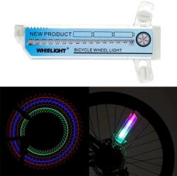  Lumina spita bicicleta 32 LED-uri, 4 culori, 30 modele glow, baterii AAA (MB-13107)
