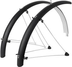 Stronglight S verzió 26" MTB sárvédő, 54 mm, matt fekete (pár), klasszikus rozsdamentes merevítőkkel STRONGLIGHT Bicikli alkatrészek Kerékpáros kiegészítők Kerékpár sárvédők