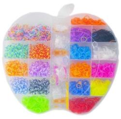 LEAN Toys Set creativ elastice pentru bratari, forma de mar, 4400 piese, multicolor, gh-4400 (97796)