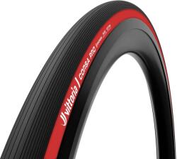 VITTORIA Corsa Pro országúti gumi, 700x28, fekete-piros, Graphene 2.0, tubeless ready (28-622) VITTORIA Bicikli alkatrészek Kerékpár alkatrészek Kerékpár gumik