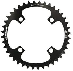 Stronglight lánctányér e-bike-hoz, szimpla 40T, 104 mm, fekete, alumínium 7075, 4 karos (Bosch 1. és 3. generációs rendszerhez, kompatibilis Brose Spider ref. 181123) STRONGLIGHT Bicikli alkatrészek Kerékpár alka