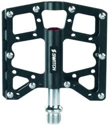 SWITCH North Shore alumínium platform pedál MTB/Downhill/BMX-hez, fekete, 9/16 menettel, csúszásgátló tüskékkel (pár), 110x95 mm SWITCH Bicikli alkatrészek Kerékpár alkatrészek Kerékpár pedálok
