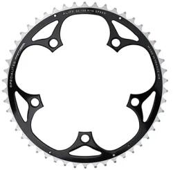 Specialites Ta ALIZE 5 karos 50T lánctányér országúti kerékpárhoz, 130 mm, külső, fekete alumínium 7075, Shimano típus, 8-9-10 sebesség SPECIALITES TA Bicikli alkatrészek Kerékpár alkatrészek Kerékpár lánctányérok