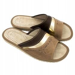 Nowo Topánka Csúszásgátló Házi papucs Bronz méret40 (N126-BROWN/40)