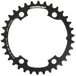 Stronglight CT2 Fekete lánctányér országúti kerékpárhoz, Ø110, 4 karos, 34T, belső, Shimano Ultegra R8000-8050 típushoz, 11 sebességes (lánctányér 49-50-hez) STRONGLIGHT Bicikli alkatrészek Kerékpár alkatrészek K
