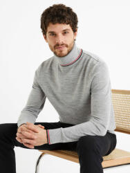 Celio Сив мъжки пуловер с ролетка от вълнена смес Celio Deblack Celio | Siv | МЪЖЕ | XXL