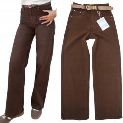 M. Sara Farmer Nadrág Széles Szárú Barna Csokoládé Csíkos 34 Xs