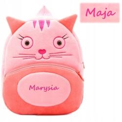 Kakoo Kis hátizsák kislánynak Cica kabalafigura Ajándék 3 évesnek Név (Plecak z imieniem)