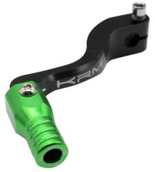 Krm Pro Ride 50 AM6-BETA 50 RR-RIEJU 50 MRT-SHERCO 50 SM-R, SE-R fekete-zöld CNC alumínium behajtható váltókar KRM PRO RIDE Erőátviteli alkatrészek Váltók és alkatrészeik Váltókarok