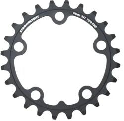 Stronglight 7075 5 karos 24T ×74 TRIPLE fekete alumínium lánckerék országúti kerékpárhoz 9-10 sebesség STRONGLIGHT Bicikli alkatrészek Kerékpár alkatrészek Kerékpár lánctányérok