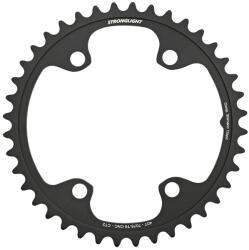 Stronglight Út tányér 4 karos, 110 mm, Shimano Dura Ace 9200-hoz, 40 fogas belső, fekete CT2 12V, külsőhöz 52 fogas STRONGLIGHT Bicikli alkatrészek Kerékpár alkatrészek Kerékpár lánctányérok