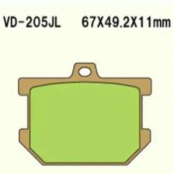 Wesrah VD-205JL fékbetét Wesrah Futómű és fék alkatrészek Fékbetétek (tárcsafék)