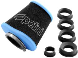 Polini AIR BOX BIG EVOLUTION kúpos egyenes légszűrő + adapterek Ø28, 35, 42, 45, 49, 55 (203.0160) Polini Motor alkatrészek Légszűrők Légszűrők (tuning, univerzális)