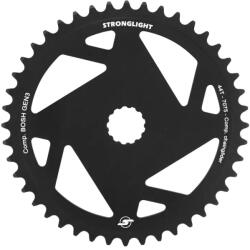 Stronglight lánctányér e-bike-hoz, közvetlen rögzítés, 44 fog, egyes, fekete alumínium 7075 (Bosch 3. generációs rendszerhez) STRONGLIGHT Bicikli alkatrészek Kerékpár alkatrészek Kerékpár lánctányérok
