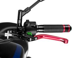 Puig 3.0 piros összecsukható kuplungkar, ezüst választóval Puig Erőátviteli alkatrészek Kuplungok és alkatrészeik Kuplungkarok